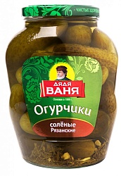 ОГУРЦЫ СОЛЕНЫЕ РЯЗАНСКИЕ ДЯДЯ ВАНЯ 1,8Л СТ/Б