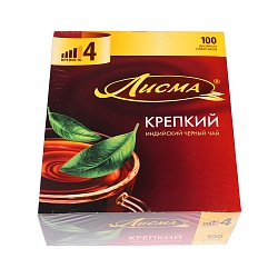 ЧАЙ ЛИСМА КРЕПКИЙ 100П*1,8ГР