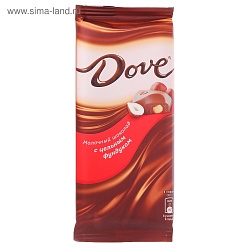Шоколад Dove молочный с цельным фундуком 90г
