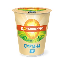 БЗМЖ СМЕТАНА СЕЛО ДОМАШКИНО 15% 300ГР