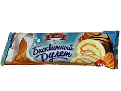 РУЛЕТ РУССКИЙ БИСКВИТ ВАРЕНАЯ СГУЩЕНКА 300ГР