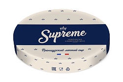 БЗМЖ СЫР МЯГКИЙ С БЕЛОЙ ПЛЕСЕНЬЮ СУПРЕМЕ /ВЕС