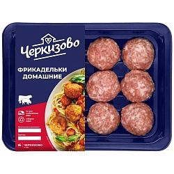 ФРИКАДЕЛЬКИ ДОМАШНИЕ СВИНИНА ГОВЯДИНА ОХЛ ЗА ЛОТ 0.36 КГ*4 (1.44КГ) (ТМ ЧЕРКИЗОВО)