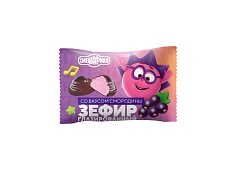 ЗЕФИР СМЕШАРИКИ ГЛАЗИРОВАННЫЙ СО ВКУСОМ СМОРОДИНЫ/ВЕС