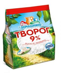 БЗМЖ ТВОРОГ СЕЛО ДОМАШКИНО 9% 180ГР СТАБИЛОБЭГ