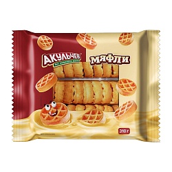 ВАФЛИ ВЕНСКИЕ МЯФЛИ АКУЛЬЧЕВ 310ГР