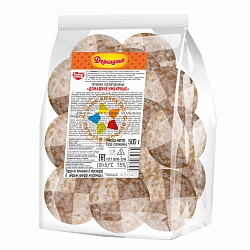 ПРЯНИКИ СС ДОМАШНИЕ ИМБИРНЫЕ 500ГР