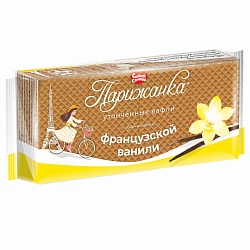 ВАФЛИ СЛАДКАЯ СЛОБОДА ПАРИЖАНКА СО ВКУСОМ ФРАНЦУЗСКОЙ ВАНИЛИ 210Г