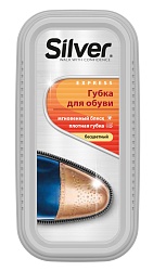 ГУБКА Д/ОБУВИ СИЛЬВЕР ШИРОКАЯ, ПРИДАЮЩАЯ БЛЕСК БЕСЦВЕТНАЯ