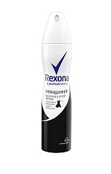 Дезодорант аэрозоль антиперспирант Rexona "Невидимый на черном и белом" 150мл.