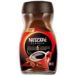 КОФЕ НЕСКАФЕ КЛАССИК РАСТВОРИМЫЙ 95ГР СТ/Б