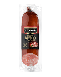 КОЛБАСА МЯСОРУБСКАЯ С РУБЛЕНОЙ ГРУДИНКОЙ СТАРОДВОРЬЕ В/К СРЕЗ 350ГР