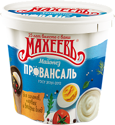 МАЙОНЕЗ МАХЕЕВ ПРОВАНСАЛЬ БЕЛЫЙ 50,5% 820МЛ ВЕДРО