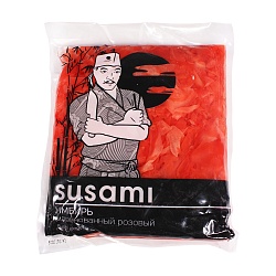 ИМБИРЬ МАРИНОВАННЫЙ SUSAMI РОЗОВЫЙ П/П 1,25КГ