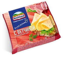 БЗМЖ СЫР ХОХЛАНД ПЛАВЛЕНЫЙ ТОСТ 150ГР ВЕТЧИНА