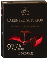 ШОКОЛАД О`ЗЕРА КАРЕНЕРО СУПЕРИОР 97,7% 90ГР