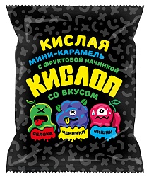 КАРАМЕЛЬ МИНИ МИКС КИСЛОП С НАЧИНКОЙ СЛАСТИ 200ГР