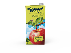 СОК ВОЛЖСКИЙ ПОСАД 2Л ЯБЛОКО