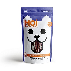 ЛАКОМСТВО Д/СОБАК МОЙ ПИТОМЕЦ СТЕЙКИ ИЗ ГОВЯДИНЫ 85ГР