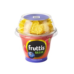 БЗМЖ ЙОГУРТ ФРУТТИС ВКУСНЫЙ ПЕРЕРЫВ С ТОППЕРОМ 175Г 2,5% МАЛИНА ЧЕРНИКА
