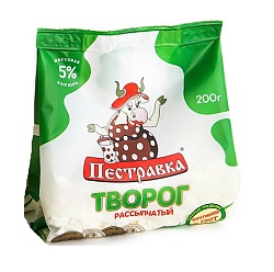 Творог Пестравка 5% Стабилобэг 200г