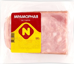 ВЕТЧИНА ОСТАНКИНО МРАМОРНАЯ СРЕЗ 300ГР