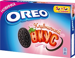 Печенье OREO с какао и начинкой со вкусом клубники 12х228г