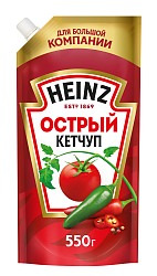 КЕТЧУП ХАЙНЦ ОСТРЫЙ Д/П 550 ГР