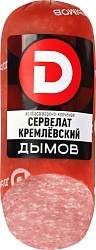 Колбаса копчено-вареная ДЫМОВ Сервелат Кремлевский со срезом