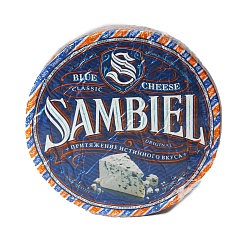 БЗМЖ СЫР С ГОЛУБОЙ ПЛЕСЕНЬЮ SAMBIEL П/КРУГ /ВЕС