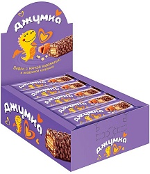 ВАФЛИ ДЖУМКА С МЯГКОЙ КАРАМЕЛЬЮ И ВОЗДУШ КУКУРУЗОЙ 37ГР