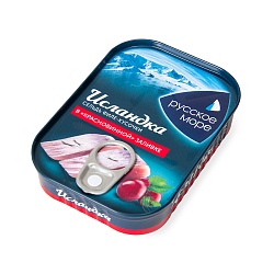 Сельдь филе-кусочки Русское море Исландка в красновинной заливке 115 г