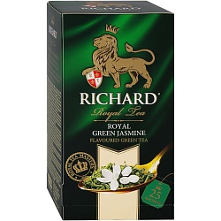 ЧАЙ RICHARD "ROYAL GREEN JASMINE" ЗЕЛ. (ПАКЕТ) 0.6КГ/50Г САШЕТ