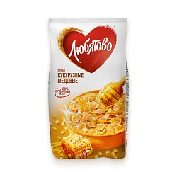 Хлопья Любятово кукурузные медовые 250г