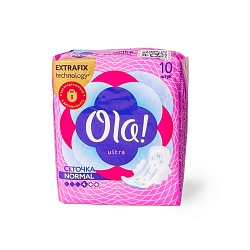 ПРОКЛАДКИ ГИГИЕНИЧЕСКИЕ OLA! NORMAL ULTRA СЕТОЧКА 10ШТ
