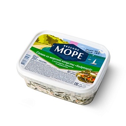 САЛАТ ВМ ИЗ МОРСКОЙ КАПУСТЫ “БОДРЯЩИЙ” (МАЙОНЕЗ, КАЛЬМАР, ОВОЩИ) 200ГР