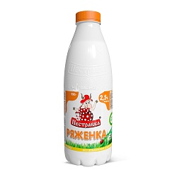 Ряженка Пестравка 2,5% ПЭТ 930г