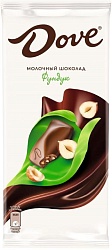 Шоколад Dove Молочный с дробленным фундком 90г