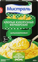 ХЛОПЬЯ КУКУРУЗНЫЕ МИСТРАЛЬ 400ГР
