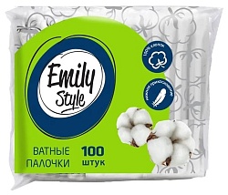 ПАЛОЧКИ ВАТНЫЕ ЭМИЛИ СТАЙЛ ПАКЕТ 100ШТ